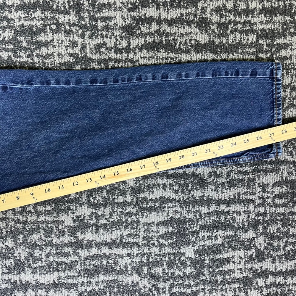 Old Navy Straight Jeans Mens 32x30 Blue Dark Wash Cotton Classic Denim Pants - Picture 6 of 12